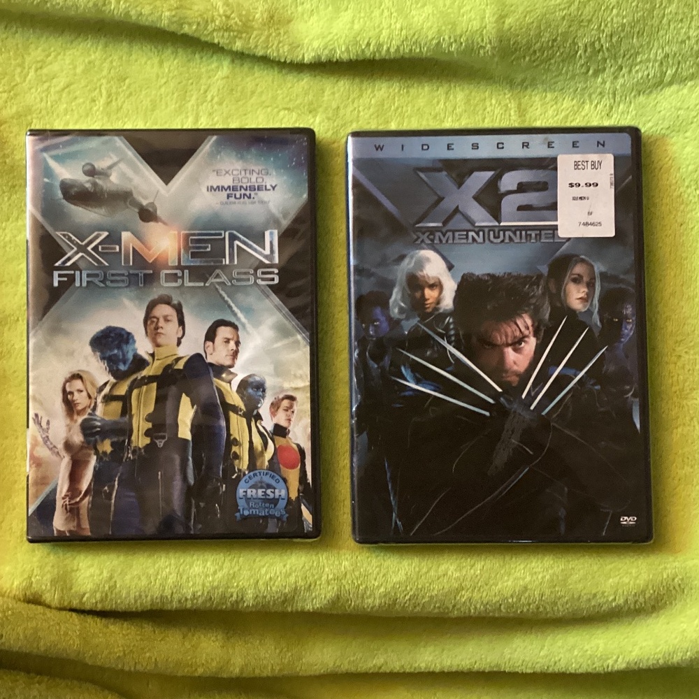 2 BREAND NEW X-MEN DVD First Class & X2 X-MEN United